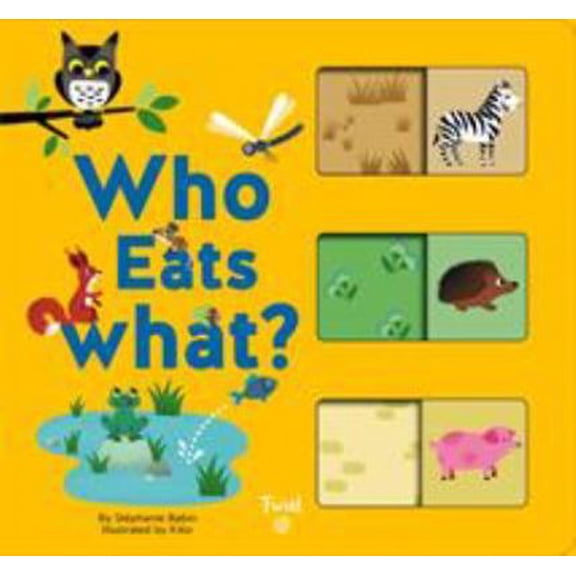 Pre-Owned Who Eats What?: A Slide-And-Learn Book (Board book) 2408004365 9782408004361