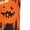 Orange #124, variant on DORKASM Womens Halloween T-Shirt 3/4 Sleeve Crew Neck Pumpkin Skull Cute Clothes 2026 Witch Bat Casual Tops Spooky Spider Web T-Shirt Multicolor L