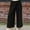 3-Black, variant on Gaecuw Linen Pants Women Summer Wide Legged Pants Regular Fit Long Pants Lounge Trousers Sweatpants Casual Loose Baggy Pants High Waisted Linen Summer Ankle Length Workout Pants with Pockets Solid