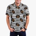 thumbnail image 5 of Yiaed Haloween PumpkinsPrint Men's Short Sleeve Polo Shirt,Golf Polo for Men Three-Button Golf Shirt Athletic Casual Collared T-Shirt- XX-Large, 5 of 7