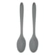 thumbnail image 1 of Uxcell 2Pcs Cucharas de Silicona Resistentes al Calor Utensilio de Cocina Cucharón para Cocinar Mezclar Revolver Servir, Gris, 1 of 6