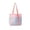 Pink, variant on UNLLLL Medium Mesh Beach Bag, Foldable Shopping Tote with Wide Handle, Lightweight Polyester Storage Bag, for Beach and Shopping, Compact Carry (Orange)