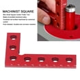 thumbnail image 3 of Square Center Finder Tool, Anodized Accurate Scale Useful 90 Degree Square Ruler Marking Corrosion Resistant  For Woodworking, 3 of 6