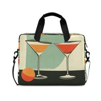 FORMRS 16" Laptop Sleeve Bag Carrying Case with Handle Travel Shoulder Briefcase, Red Glasses