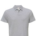 thumbnail image 2 of B&C Mens ID.001 Heather Polo Shirt, 2 of 3