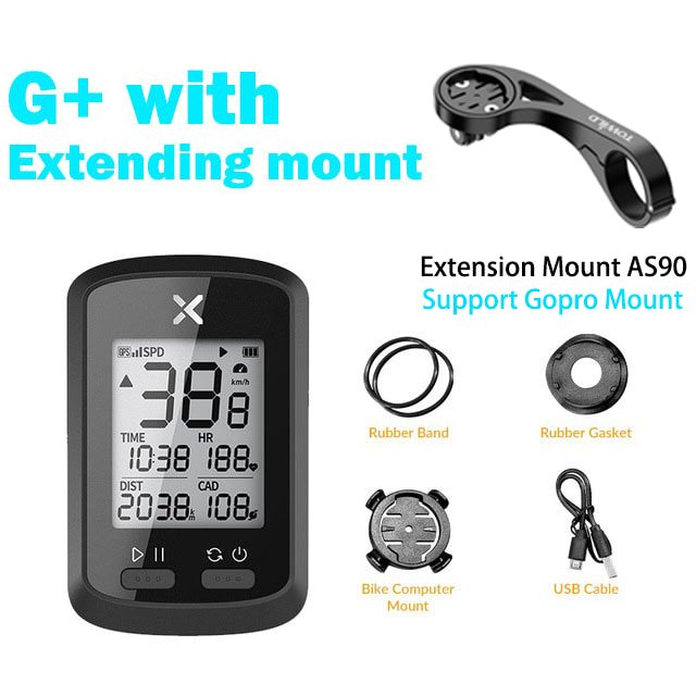 Ordenador de bicicleta XOSS G + velocímetro GPS inalámbrico impermeable bicicleta de carretera MTB bicicleta Bluetooth ANT + con computadoras de ciclismo de cadencia Tan Jianjun unisex