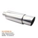 thumbnail image 1 of Car 2.5 inch Exhaust Muffler Pipe Racing Sports Mufflers Turbo Sound Boost Stainless Steel 63mm Inlet Outlet~15627, 1 of 1