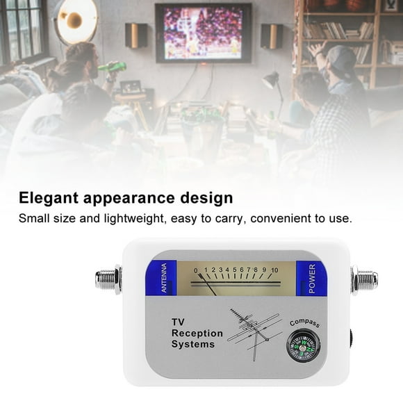 Buscador De Satélite Buscador De Señal De Satélite Medidor De Intensidad De Señal IF Incorporado Diseño De Apariencia Elegante Para El Hogar Campistas TV Oficina
