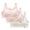 Pink, variant on 3 Pack Girls Soft Cotton Training Bras 8-16 Years Seamless First Bra for Teen Girls U Neck No Underwire Sports Bras Longline Crop Tank Tops