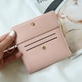 thumbnail image 5 of Summark Ladies fashion leather wallet clutch, short zipper coin card holder, credit card phone card wallet, minimalism, storage of small objects, travel and travel, all occasions, 5 of 5