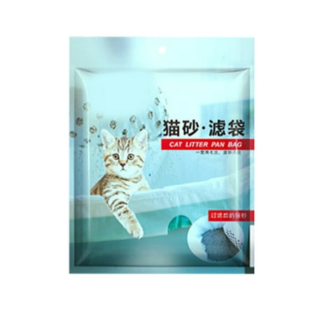 ievspot 7Pcs/Pack Cat Litter Liners Large Cats Sand Filter Bag Jumbo Drawstring Extra Durable Pet Cat Pan Liners Extra-Thick Kitty Litter Box Bag