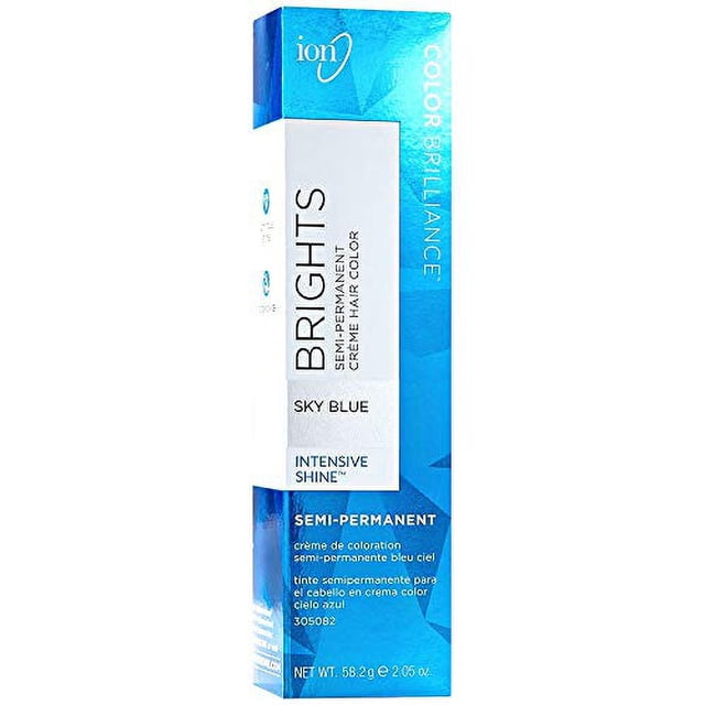 Color de cabello semipermanente Azul Cielo Ión