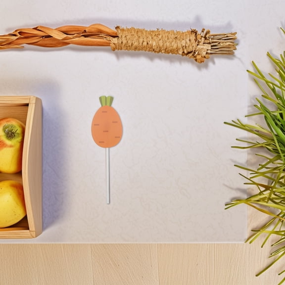 ELAYARD 24Pcs Carrot Themed Cake Picks for Spring Cupcake and Dessert Party Decoration