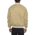 thumbnail image 3 of Men's Premium Classic Snap Button Baseball Letterman Varsity Bomber Jacket Windbreaker, 3 of 5