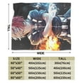 thumbnail image 4 of Cozy Warm Plush Throw My Hero Academia Shoto Todorok Fluffy Blanket for Bed Couch Living Room 50"x40", 4 of 8