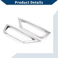 thumbnail image 4 of Moldura de cubierta de faro antiniebla Unique Bargains para Volkswagen T-ROC 2017-2020, delantero izquierdo, delantero derecho, moldura de lámpara de faro antiniebla ABS, 1 par, tono plateado, 4 of 7