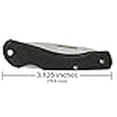 thumbnail image 5 of Case Cutlery 00253 Lightweight Mini Blackhorn Pocket Knife with Stainless Steel Blade, Black Synthetic, 5 of 5