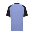 thumbnail image 4 of Camisetas de manga corta de verano para las mujeres Moda casual de manga de Raglan Color bloqueado Top, blusa de manga corta de las mujeres para la primavera, 4 of 8