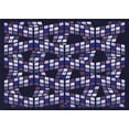 thumbnail image 1 of Ahgly Company Machine Washable Indoor Rectangle Transitional Night Blue Area Rugs, 6' x 9', 1 of 7