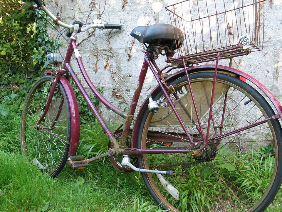 stretched bike frame