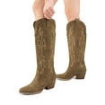 thumbnail image 6 of DREAM PAIRS Womens Knee High Boots Cowboy Cowgirl Pull On Embroidered Western Boots, 6 of 8