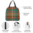 thumbnail image 4 of Fotbe colorful plaid Bolsa Térmica con Estampado y Forro de Aluminio Grueso Bolsa de Almuerzo con Bolsillo Frontal para Hombres y Mujeres, Ideal para Trabajo, Escuela, 4 of 8