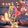 thumbnail image 1 of Estatua de resina de Chica Elegante - Decoración elegante de 13,38 pulgadas para bodas, aniversarios y regalo de San Valentín, azul o rojo, 1 of 7