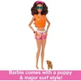 thumbnail image 5 of Barbie Doll with Surfboard and Puppy, Poseable Brunette Barbie Beach Doll (Assembled Product Height: 12in), 5 of 6