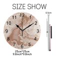 thumbnail image 2 of Liquid Marble Kitchen Wall Clock, Silent Non Ticking 10 Inch Wall Clocks Battery Operated, Modern Coastal Style Clock Decor for Living Room, Home, Bedroom, Bathroom, 2 of 6