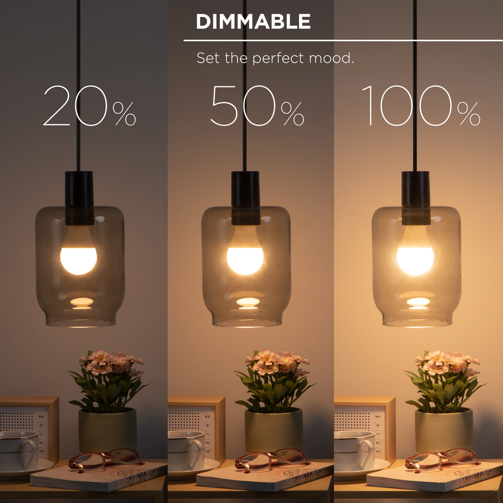 Merkury Smart LED Bulbs RGBW Dimmable A19, 4-Pack photo 7