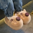thumbnail image 3 of lnmuld Kids Slippers Capybara Themed Winter Girls Lined Indoor Slippers with Backstrap for and Youth Size:14.5-15 Years, 3 of 7