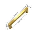 thumbnail image 2 of 5pcs Cabinet Handle Gold Cabinet Handle Kitchen Handle Square Drawer Handle Stainless Steel Drawer Hardware Handle Protective Blanket For Pet Furniture Protective Spray for Garden Furniture Furniture, 2 of 3
