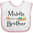 thumbnail image 3 of Inktastic Middle Brother- arrow Boys Baby Bib, 3 of 4