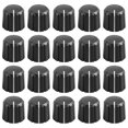 thumbnail image 1 of Perilla giratoria de potenciómetro de plástico de 20 piezas de 15x13,5mm para perilla de volumen de guitarra de eje tipo D de 6mm de diámetro., 1 of 1