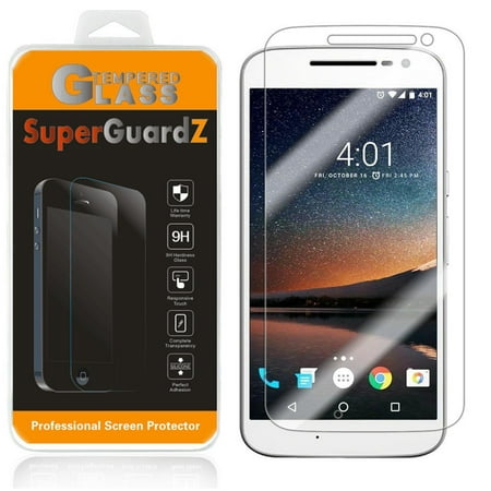 [2-Pack] For Motorola Moto G4 / Motorola Moto G (4th Gen) - SuperGuardZ Tempered Glass Screen Protector [Anti-Scratch, Anti-Bubble] + 2 Stylus