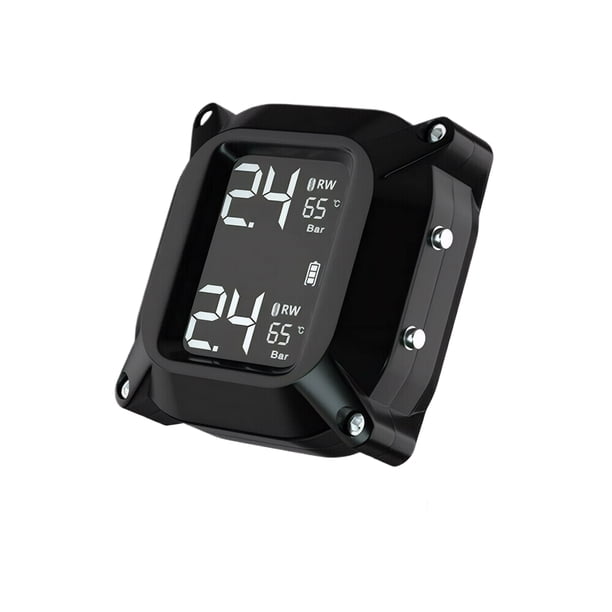 Neumático negro Scienceny para motocicleta con pantalla LCD tecnología de radiofrecuencia 2 unidades