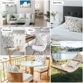 thumbnail image 6 of Waterproof Throw Pillow Covers Set of 2, 24x24 Inch Spring Wildflowers Decorative Pillowcases Outdoor Pillow Slip Cushion Covers Set for Couch Tent Watercolor Botanical Floral, 6 of 7