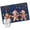 navy blue, variant on Round Rug 7Ft Washable Non-Slip, Gingerbread Christmas Circle Area Rugs for Living Room Bedroom, Xmas Balls Branches Farmhouse Indoor Floor Mats Carpet Runner for Home Decor Aesthetic
