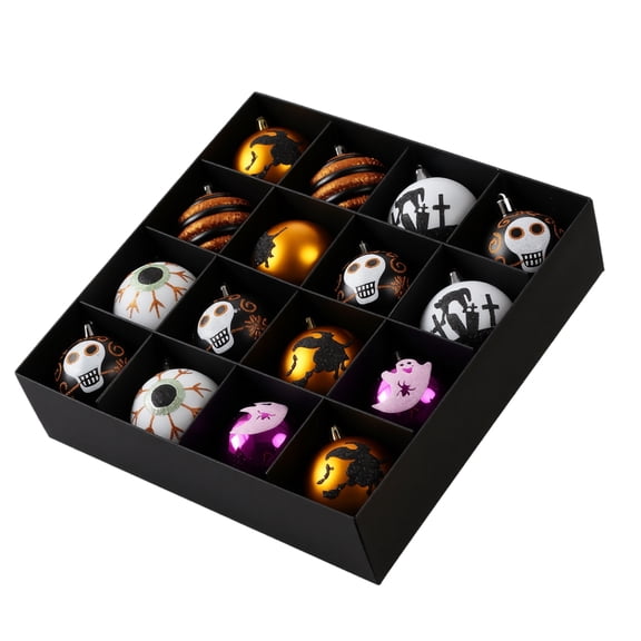 Halloween Ornaments 16 Piece Assorted Set for Halloween Party Tree Hanging Decor
