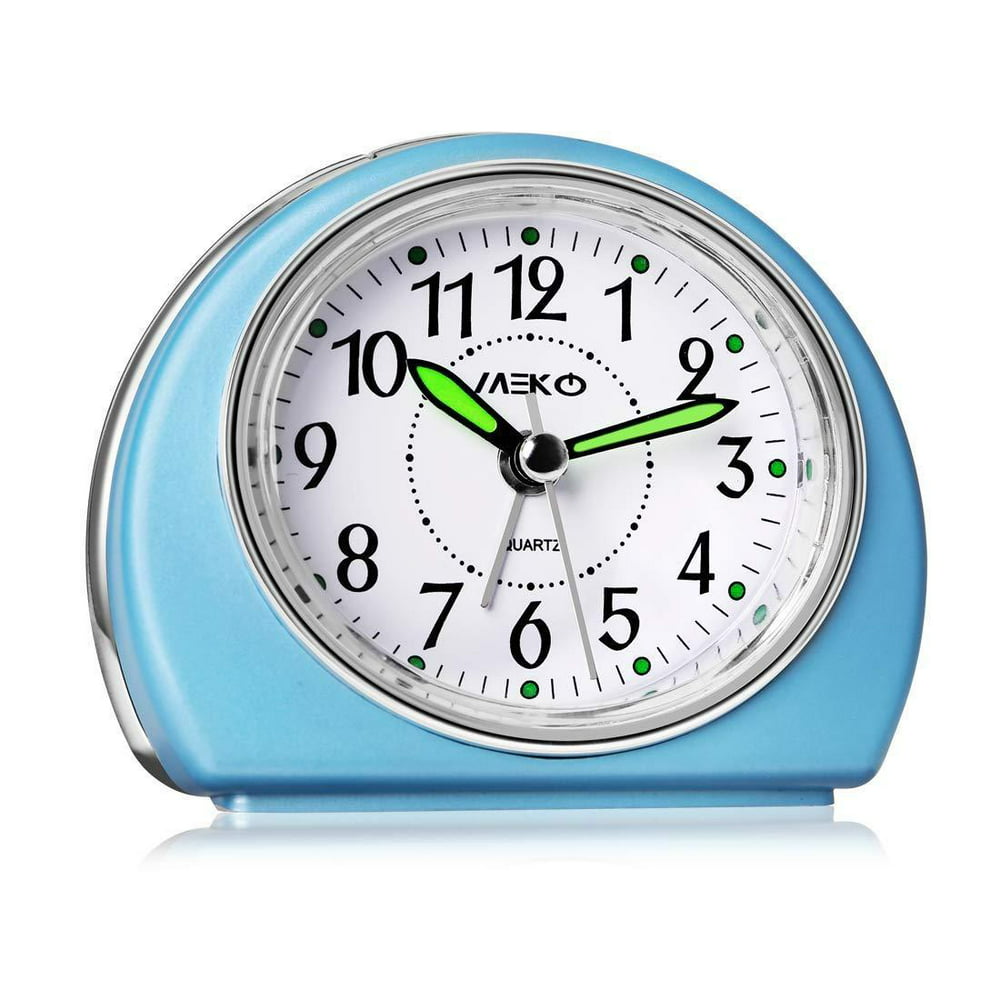 silent battery travel alarm clock