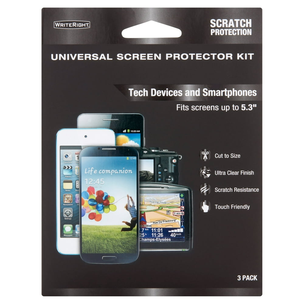 Universal Screen Protector, 3Pk