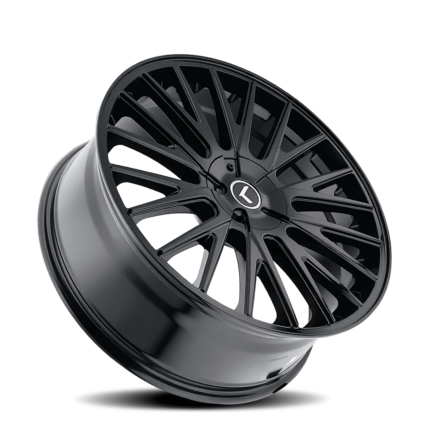 22x8.5 Kraze KR185 Double Down Gloss Black Wheel 5x112/5x4.5 (38mm)