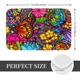 thumbnail image 2 of Non Slip Door Mat, Butterfly Garden Fast Drying Bath Tub Mats, Absorbent Bathroom Rugs Entrance Welcome Mat, Bath MatS for Tub, Floor, Home, Kitchen, Hotel,16x24in, 2 of 6