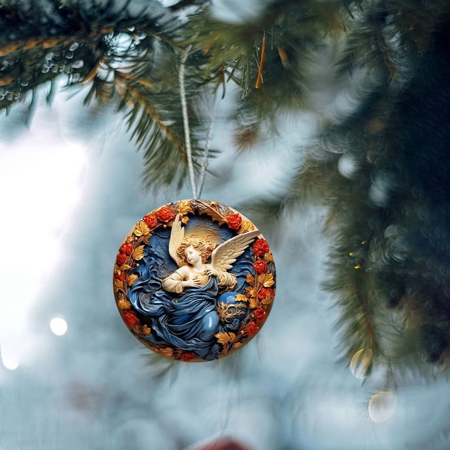 Decoración Navideña Plana Estilo Árbol de Navidad, Decoración Del Hogar, Adornos para El Coche