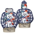 thumbnail image 3 of Patriotic Maltese 4th of July Independence Paws All Over Print 3D Hoodie Unisex Merch Hoodies Maltese Dog Lover Gifts Idea - 02010, 3 of 6