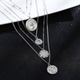 thumbnail image 6 of UDIYO Vintage Women Multi-layer Alloy Queen Head Pendant Chain Necklace Jewelry Gift, 6 of 7