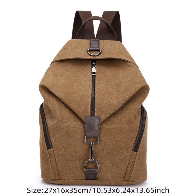 Mochila Vintage de lona para mujer, bolso de gran capacidad para Ipad, Notebook, gafas, doble hombro, organizador de viaje, accesorio de bolso Fivean unisex