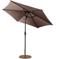 thumbnail image 1 of Gymax Parasol de Table de Patio 9 Pieds avec Base de Parasol Robuste Beige, 1 of 10