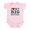 Petal Pink, variant on CafePress - I Love My Big Brother Infant Bodysuit - Baby Light Bodysuit, Size Newborn - 24 Months