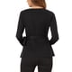 thumbnail image 3 of INSPIRE CHIC Blusas Peplum Envueltos para Mujeres Cuello en V Manga Larga Casual de Punto XS Negro, 3 of 6